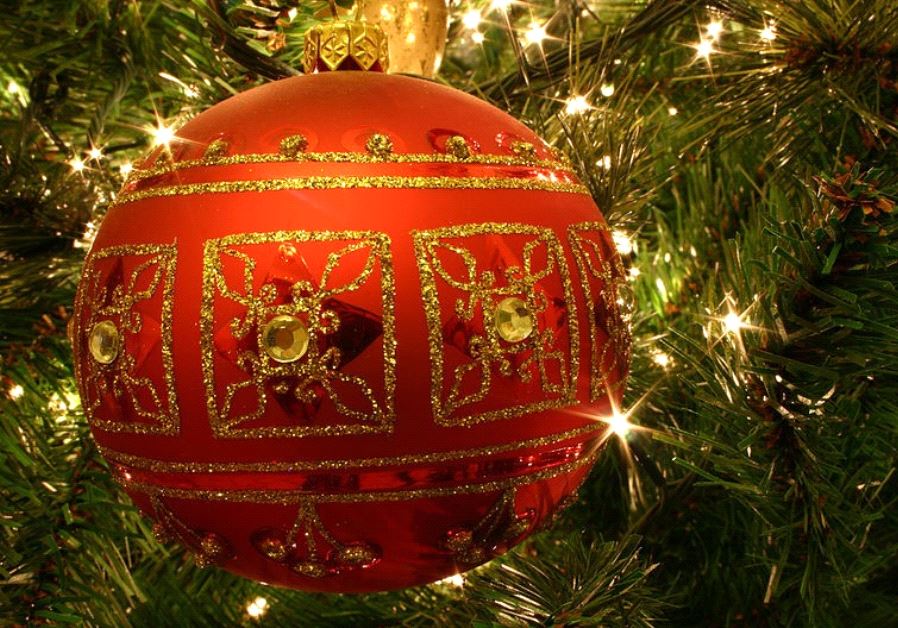 A Christmas tree ornament 