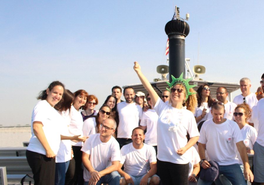 2016 PROGRAM PARTICIPANTS board a boat to Ellis Island as part of their intensive 10-day trip to the US