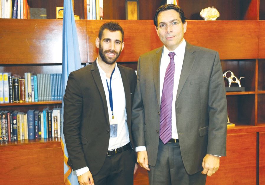 AVIRAM SHAUL (left) meets with Ambassador to the UN Danny Danon in New York this week