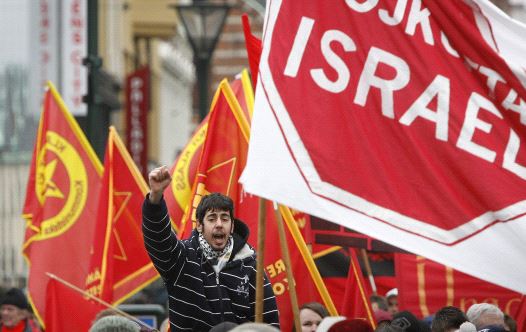 An anti-Israel march in Sweden's Malmo
