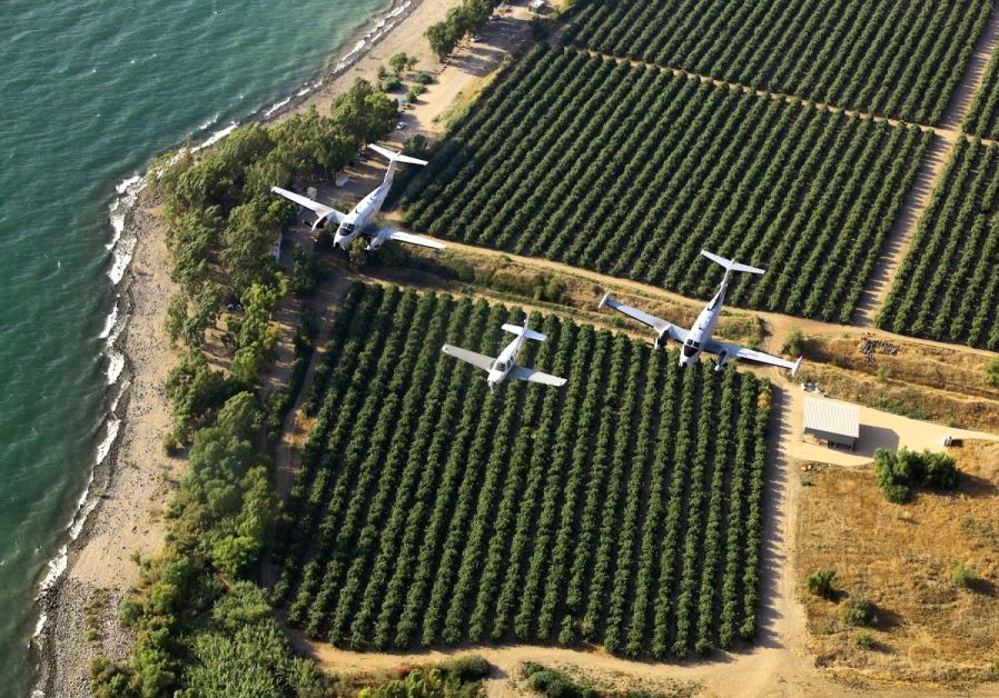 Planes from Israel Air Force's aerial intelligence squadrons in the air