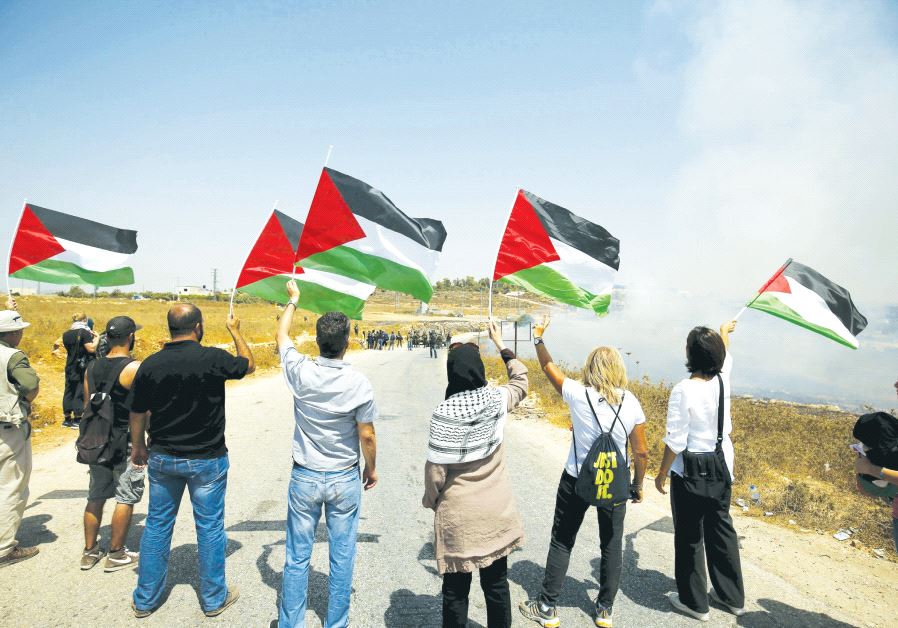 A Palestinian demonstration