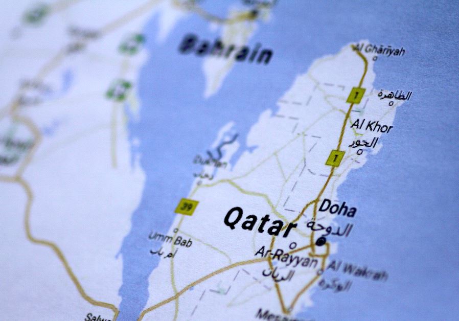 A map of Qatar is seen in this picture illustration June 5, 2017