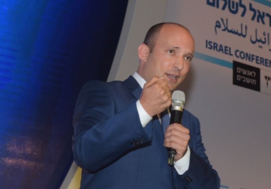 Naftali Bennet at Haaretz Peace Conference
