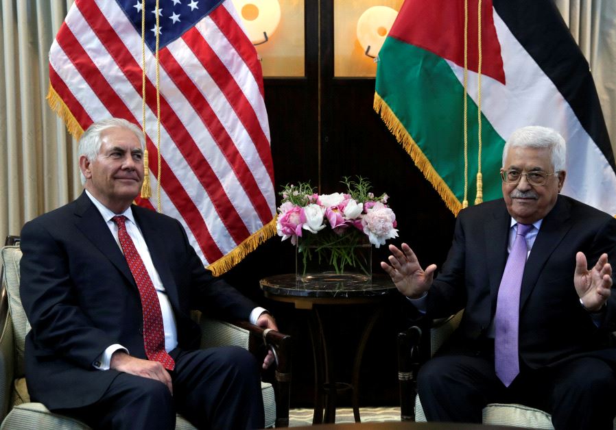 Secretary of State Rex Tillerson meets with Palestinian President Mahmoud Abbas