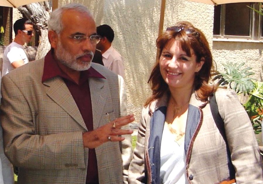 ANAT BERNSTEIN-REICH, head of the Israel-India Chamber of Commerce and managing director of A&G Partners, chats with Narendra Modi, then chief minister of Gujarat state, during his visit to Israel in 2006.