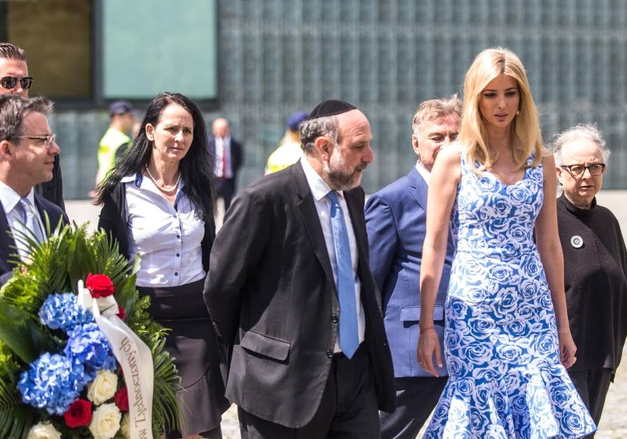 Ivanka Trump visits the Warsaw Ghetto monument and POLIN Museum of the History of Polish Jews