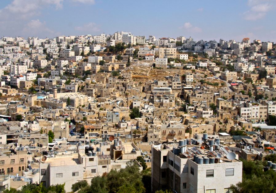 The Old City of Hebron as seen from the Tel Rumeida neighborhood