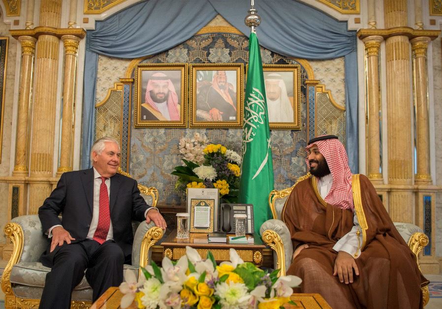 Saudi Crown Prince Mohammed bin Salman meets with US Secretary of State Rex Tillerson in Jeddah, Saudi Arabia July 12, 2017