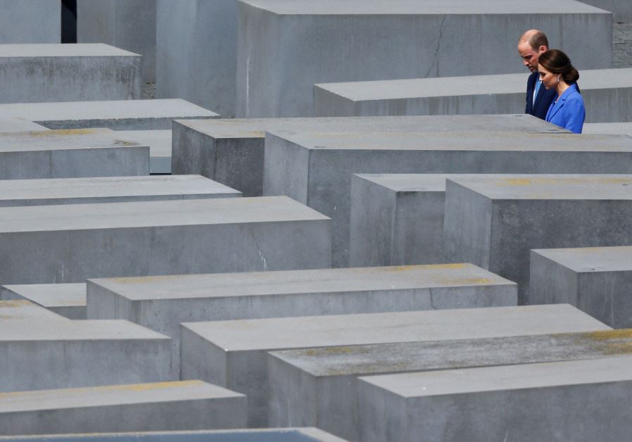 Prince William, the Duke of Cambridge and his wife Catherine, The Duchess of Cambridge, visit the Holocaust Memorial in Berlin, Germany July 19, 2017