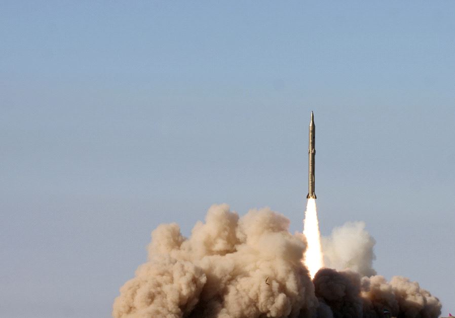 Rocket launch in Iran