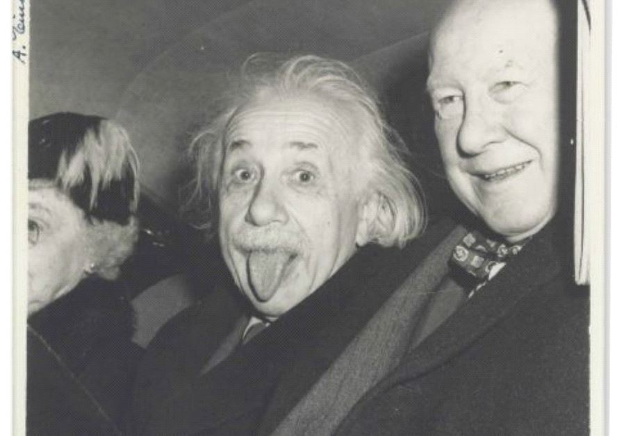 Iconic Albert Einstein 'tongue' photo