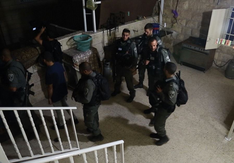 Police operations in Arab neighborhoods in Jerusalem. 03/08/2017 